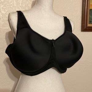 Basic Beauty Full Figure Seamless Underwire Bra Black 46DDD